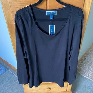 Karen Scott Black Woman’s Top